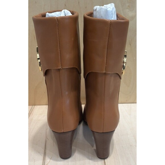 Arezzo Womens VIVIAN Brown Roasted Caramel Leather Round Toe Casual Booties 7.5M - Picture 5 of 7